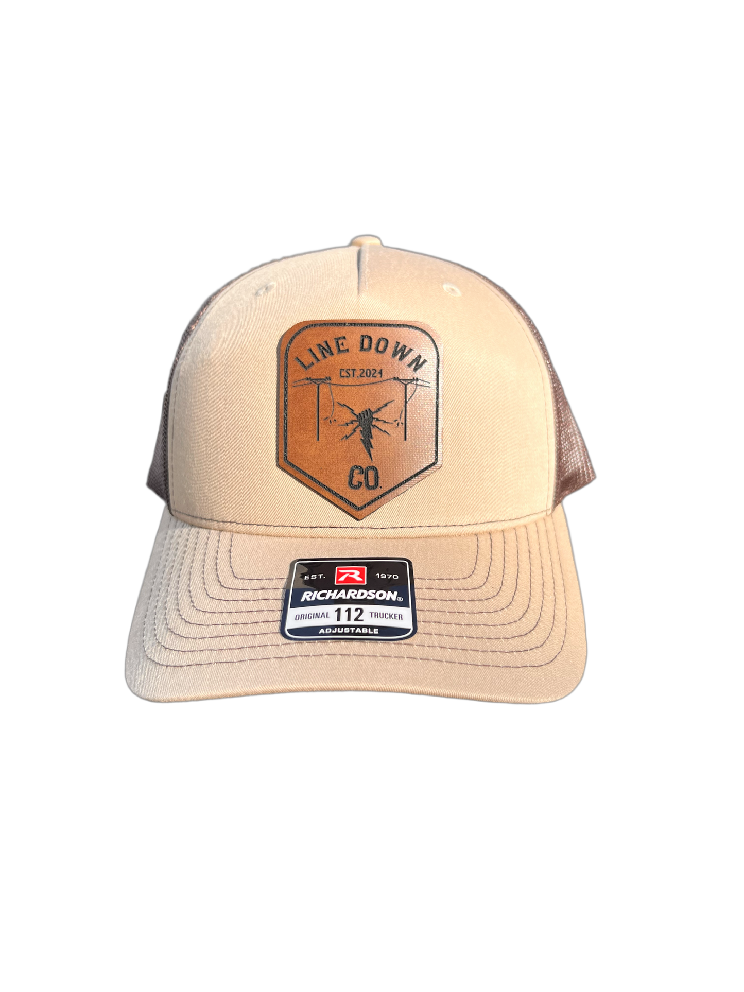 Line Down Co. Leather Patch Hat