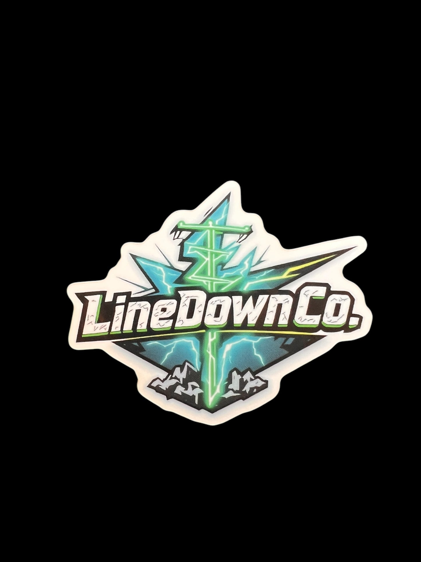 Lightning strike sticker