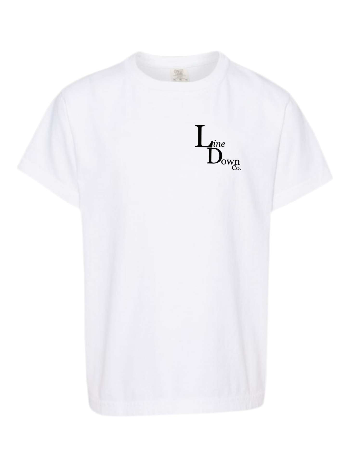 Line Down Co. White (Hand Logo)