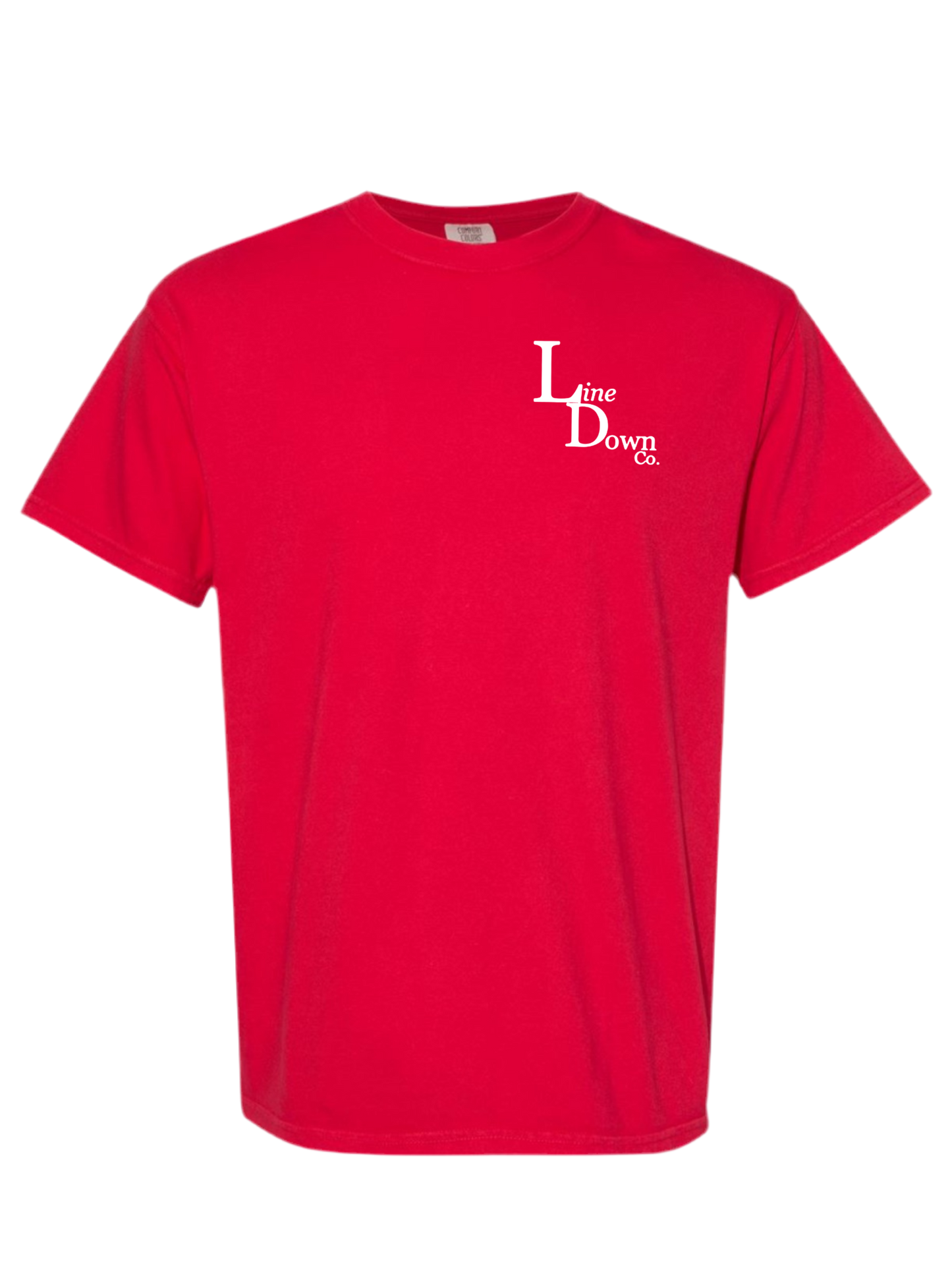 Line Down Co. Red W/ White Logo