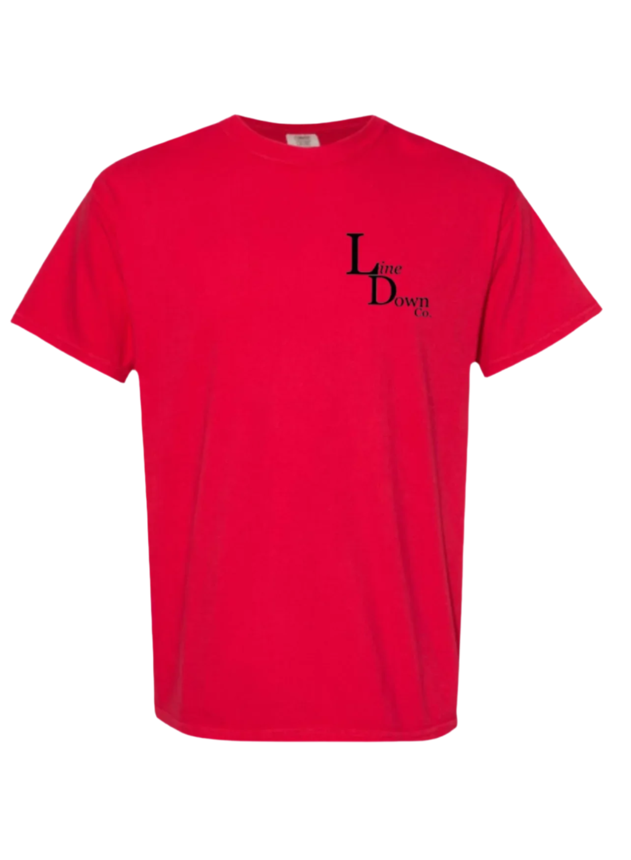 Line Down Co. Red W/ Black Logo