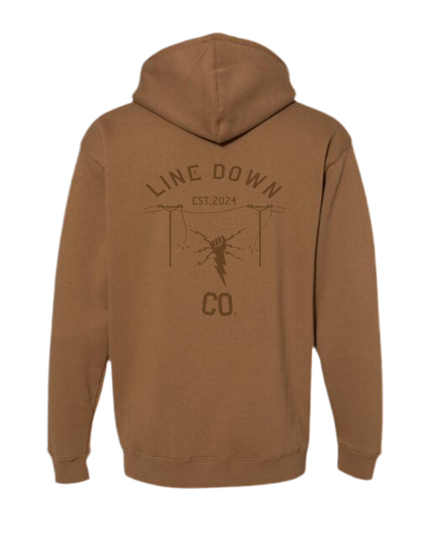 Line Down Co. Hoodie Saddle
