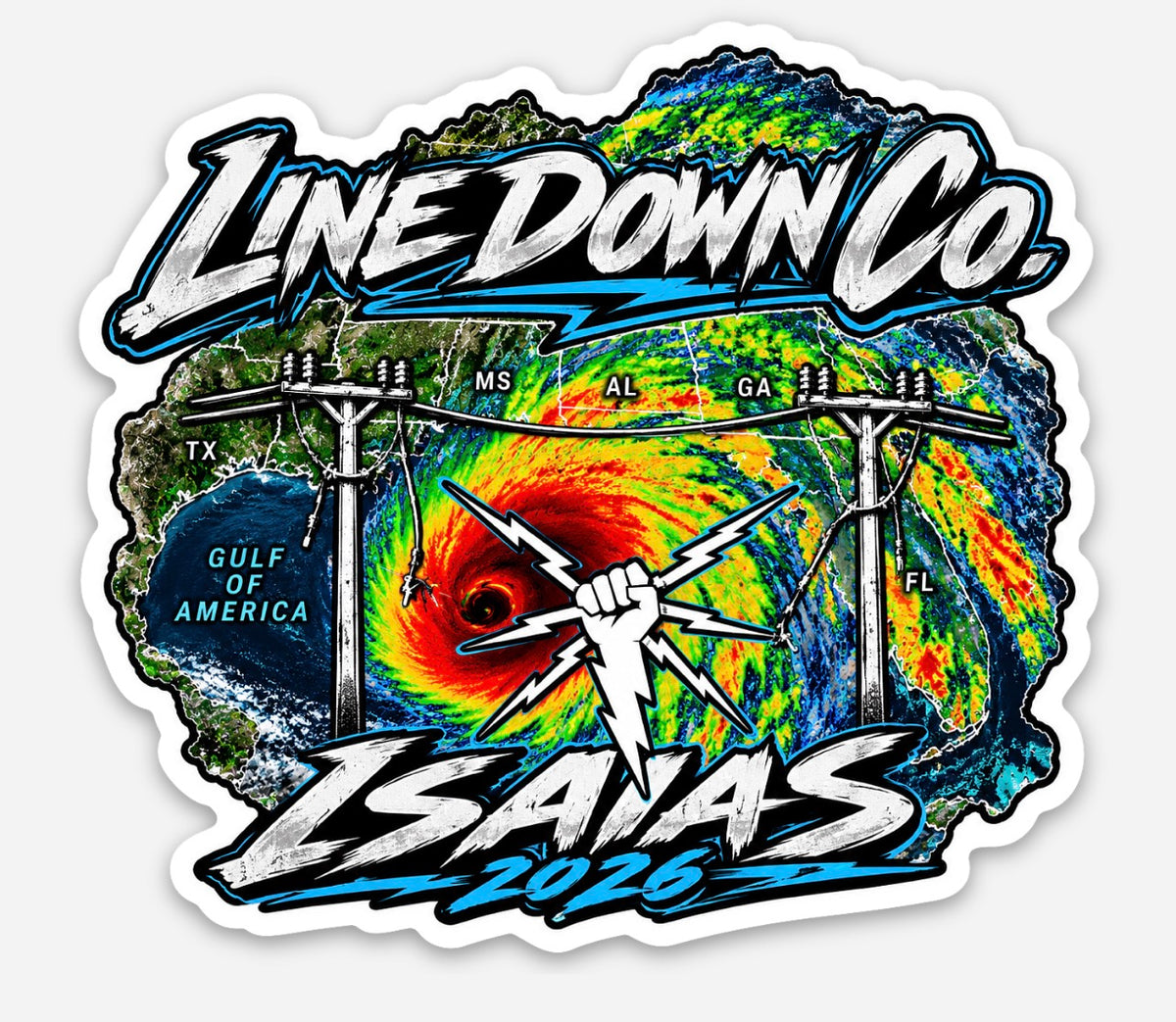 Storm ISAIAS sticker