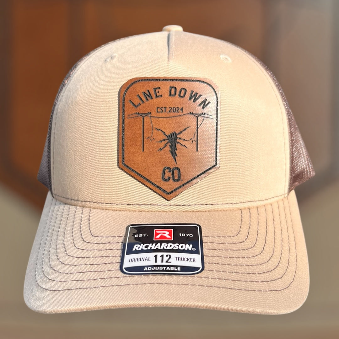 Line Down Co. Leather Patch Hat