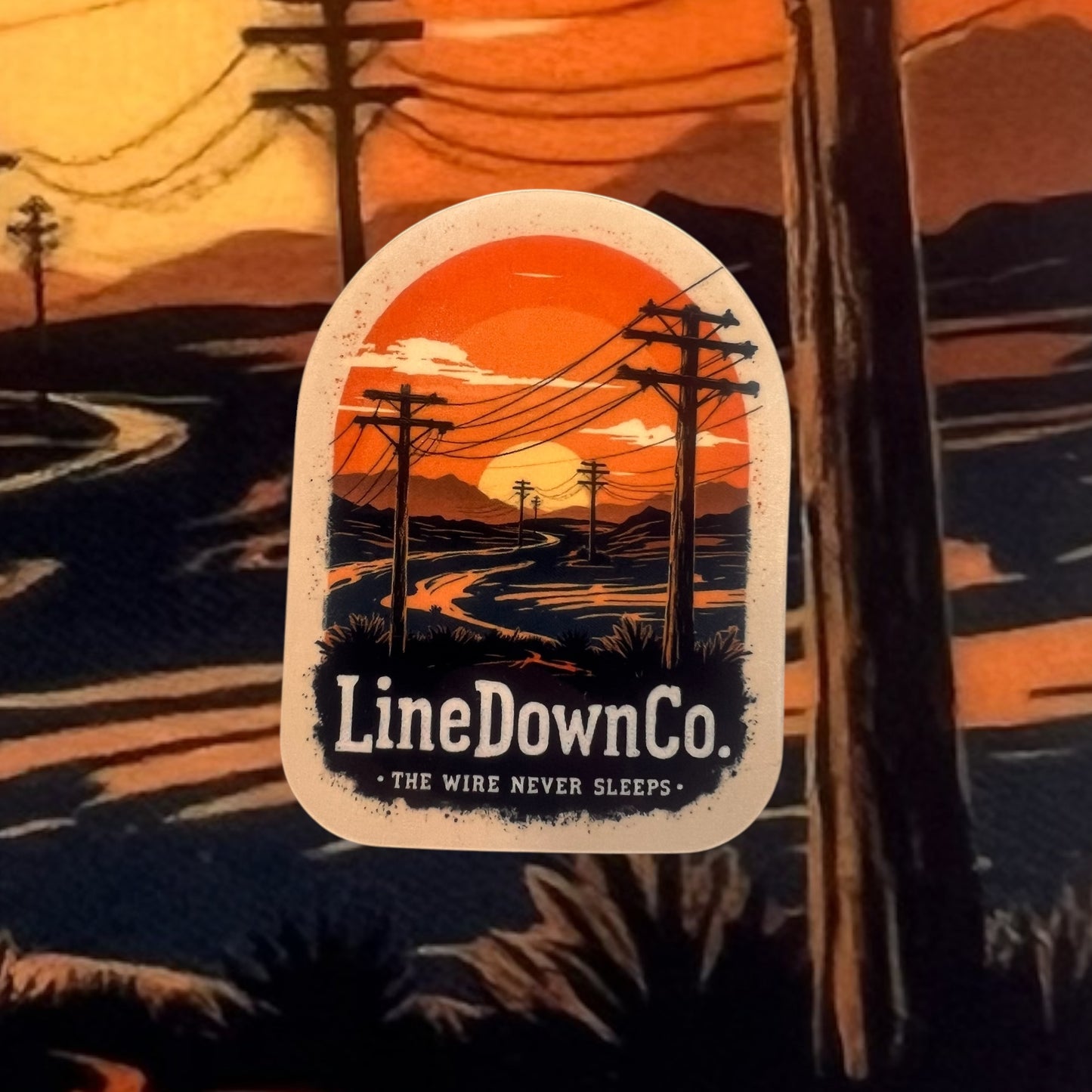The sunset sticker