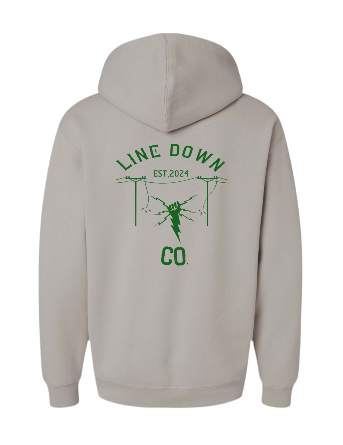 Line Down Co. Hoodie Cement