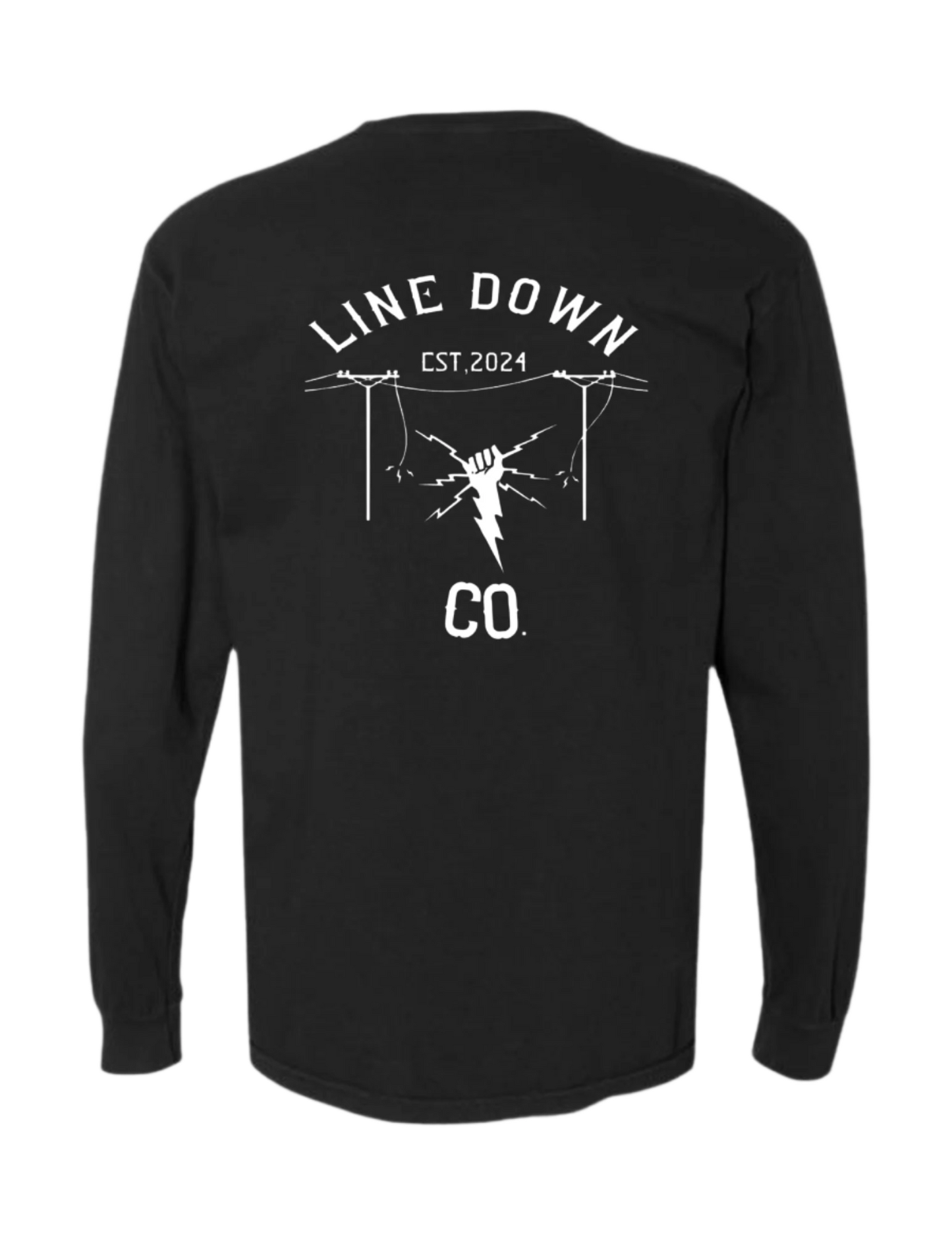 Line Down Co. Black (long sleeve)