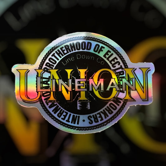 Union Lineman sticker