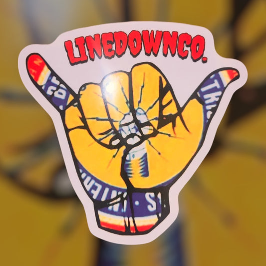 LineDownCo. Hangloose Sticker