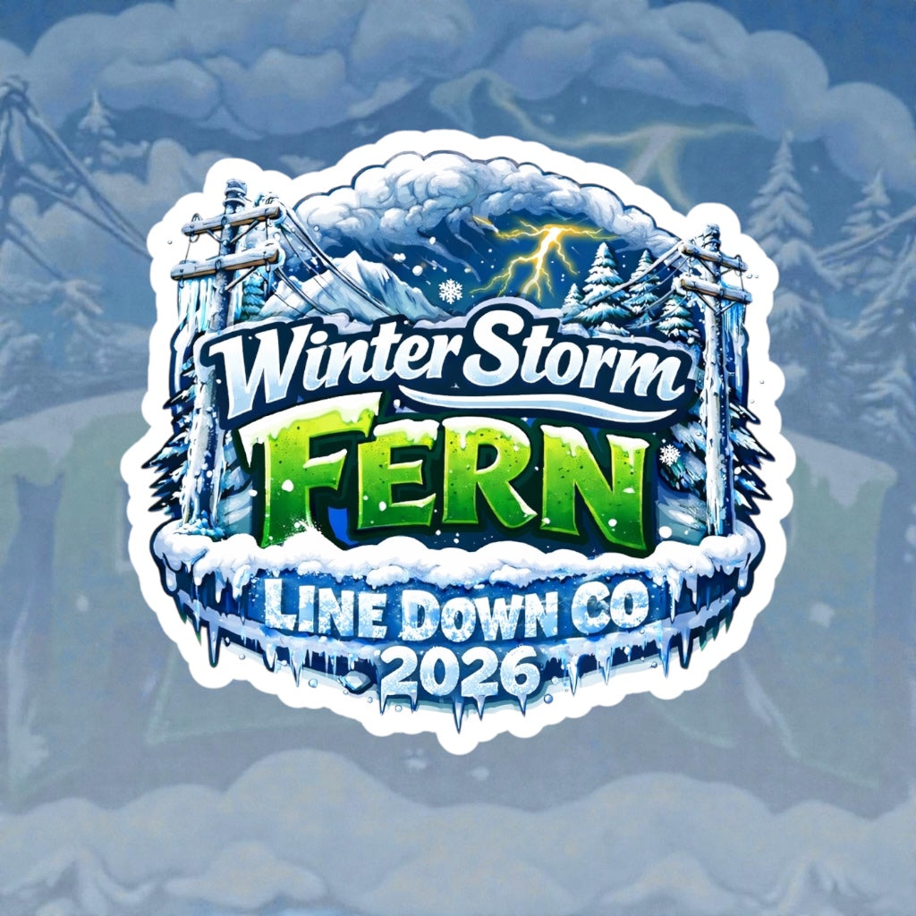 Winter storm Fern sticker