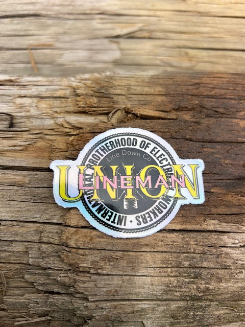Union Lineman sticker