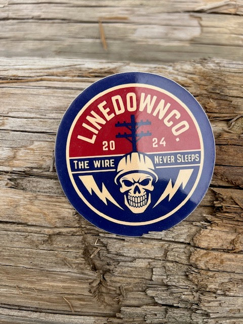 The Circle skull sticker